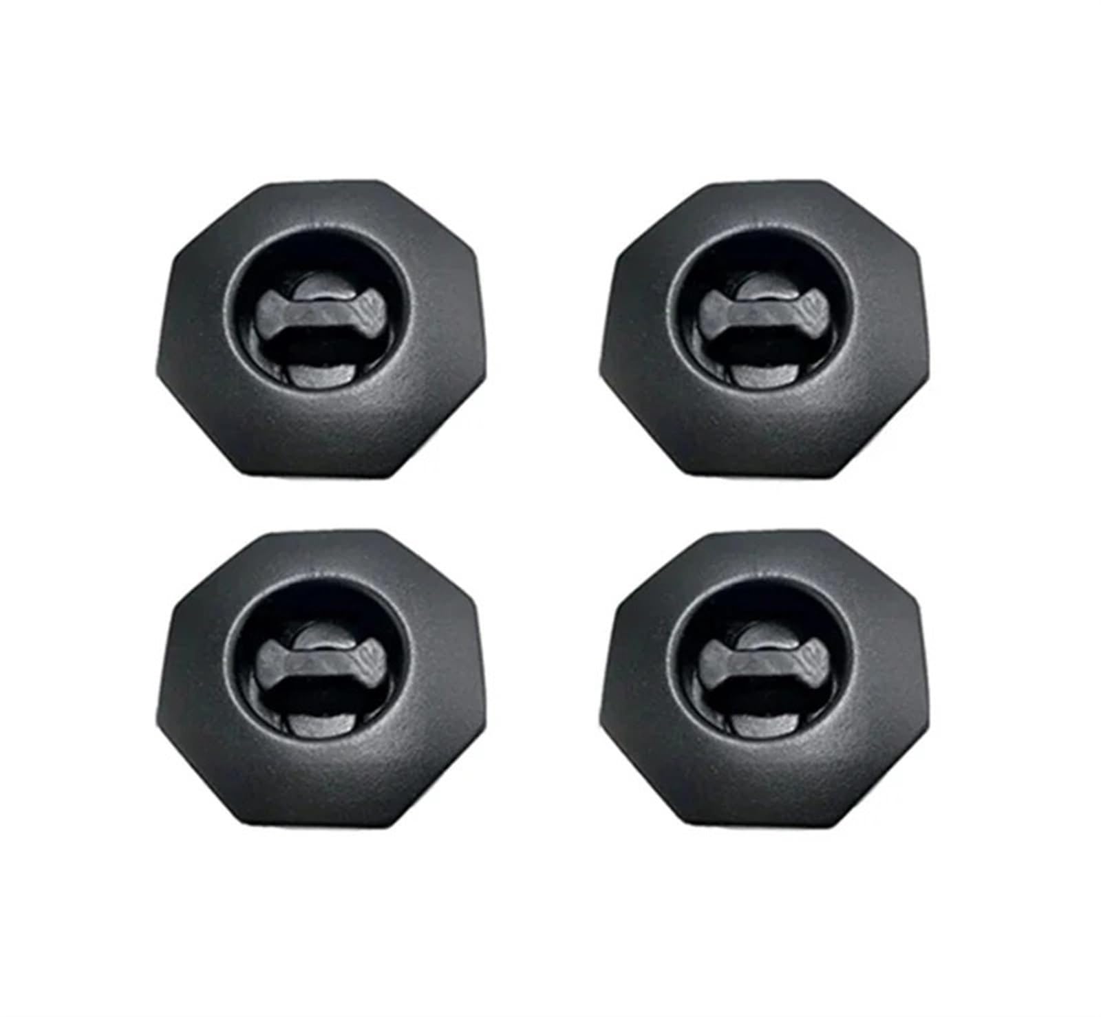 UEGVJIAS Autofußmatten Universal Auto Boden Matte Clips Halter Grip Teppich Befestigung Klemme Schnalle Haken Verschluss Retainer Anti Skid Retainer Auto Zubehör(4 pcs Black) von UEGVJIAS