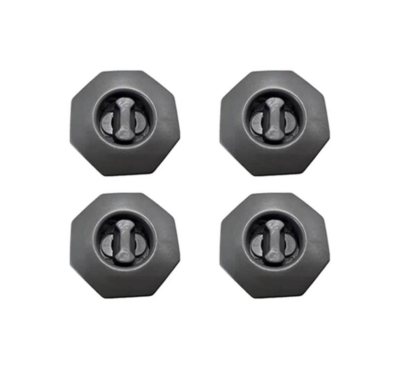 UEGVJIAS Autofußmatten Universal Auto Boden Matte Clips Halter Grip Teppich Befestigung Klemme Schnalle Haken Verschluss Retainer Anti Skid Retainer Auto Zubehör(4 pcs Grey) von UEGVJIAS