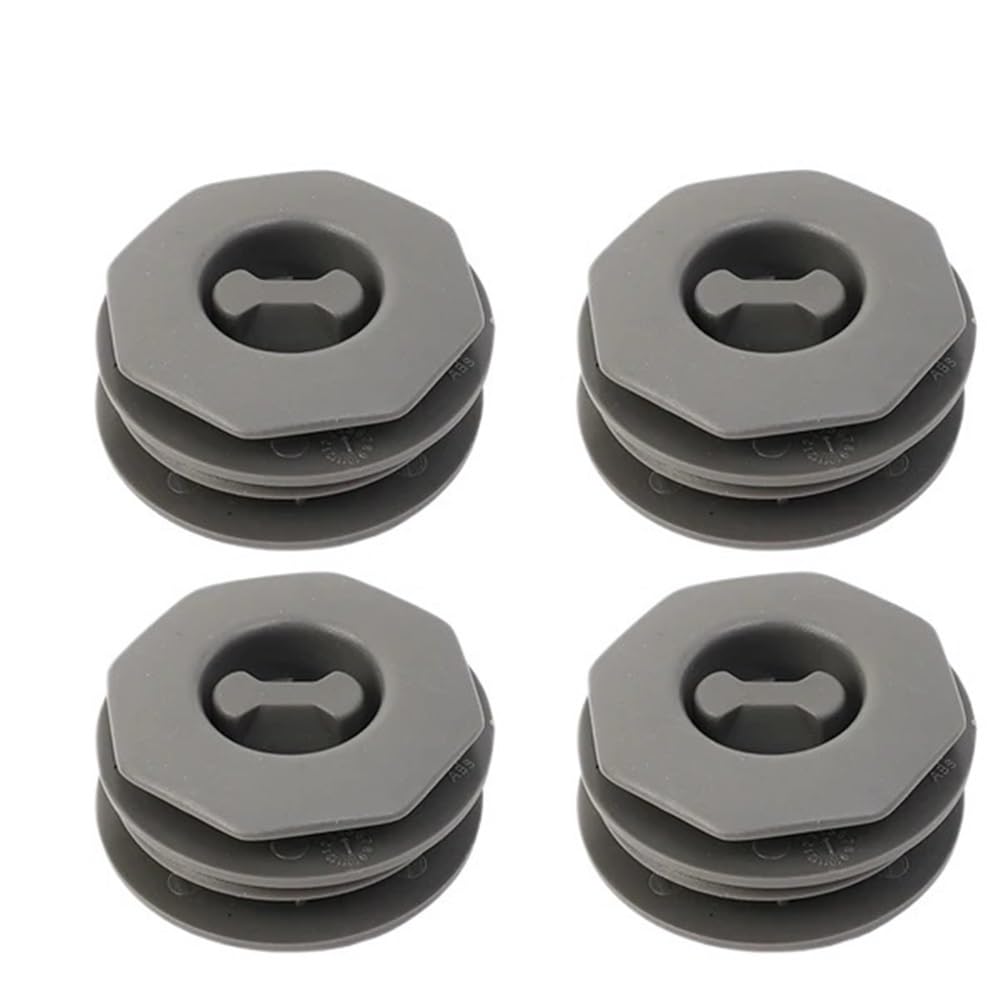 UEGVJIAS Autofußmatten Universal Auto Kofferraum Bodenmatte Clip Halter Griff Teppich Befestigungsklemme Schnalle Haken Verschluss Halter Beständig Teile Auto Zubehör(4pcs-Gray) von UEGVJIAS