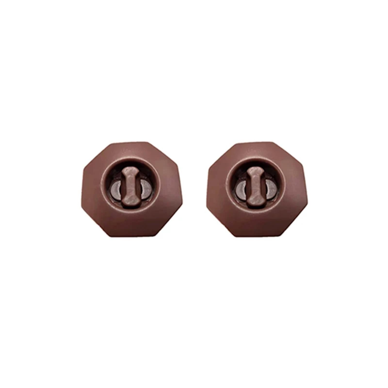 UEGVJIAS Autofußmatten Universal Auto Kofferraum Bodenmatte Clip Teppich Befestigungsklemme Schnalle Haken Verschluss Halter Widerstandsfähige Teile Anti-Rutsch-Halter Drehbar(2 pcs Brown) von UEGVJIAS