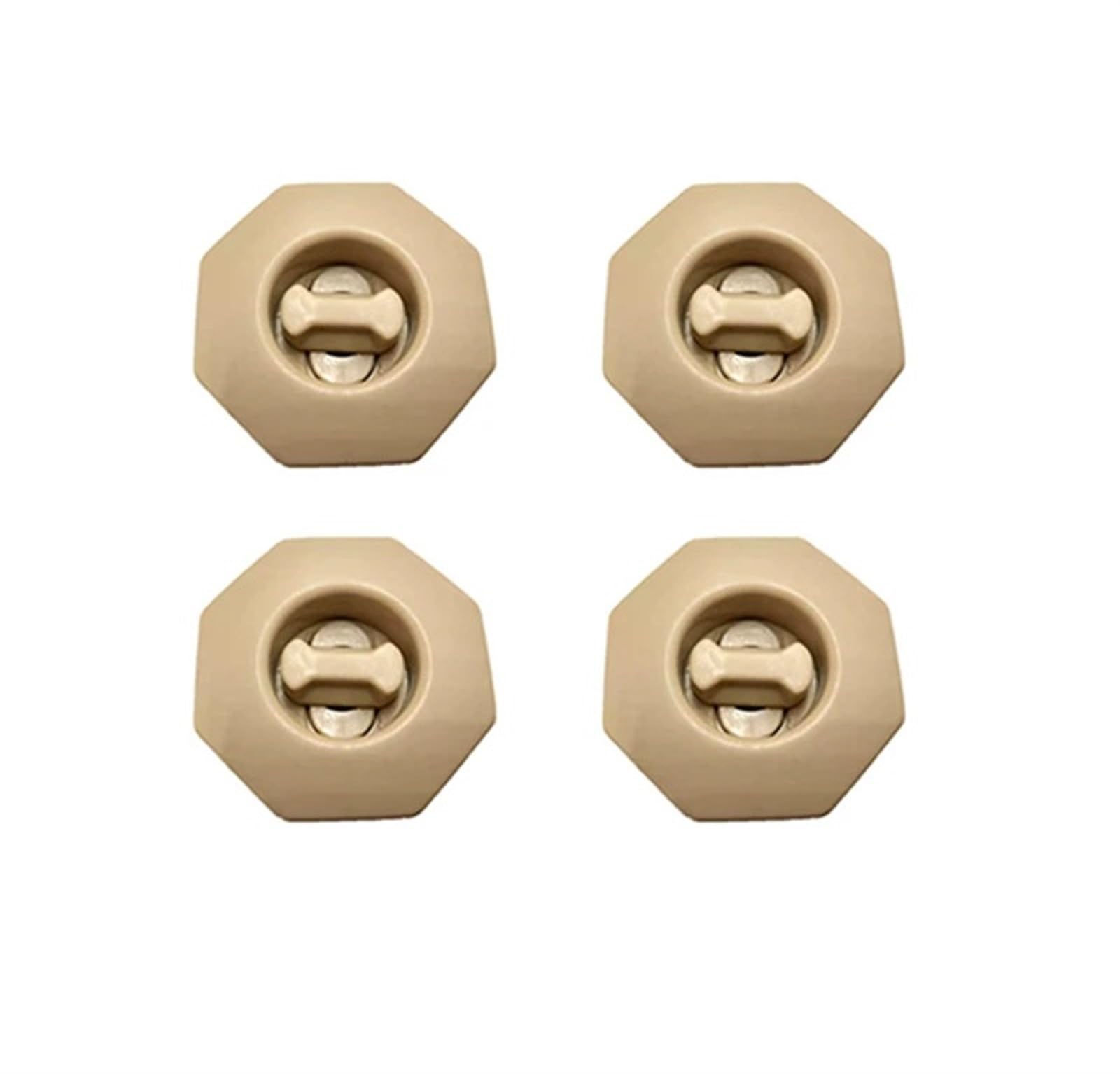 UEGVJIAS Autofußmatten Universal Auto Kofferraum Bodenmatte Clip Teppich Befestigungsklemme Schnalle Haken Verschluss Halter Widerstandsfähige Teile Anti-Rutsch-Halter Drehbar(4 pcs Beige) von UEGVJIAS