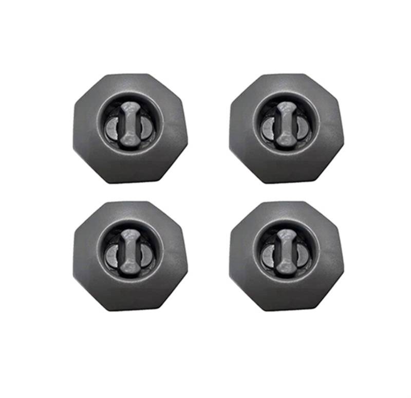 UEGVJIAS Autofußmatten Universal Auto Kofferraum Bodenmatte Clip Teppich Befestigungsklemme Schnalle Haken Verschluss Halter Widerstandsfähige Teile Anti-Rutsch-Halter Drehbar(4 pcs Grey) von UEGVJIAS