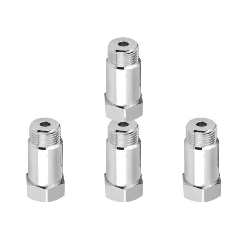 UEGVJIAS Kfz-Sauerstoffsensor M18X1,5 Sauerstoff O2 Sensor Extender O2 Sauerstoff Sensor Spacer Auto CEL Fix Check Engine Licht Eliminator Adapter Konverter(4 PCS) von UEGVJIAS