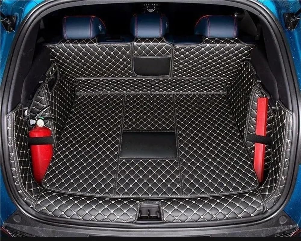 UEGVJIAS Kompatibel mit BYD Für Atto 3 EV Für Yuan Puls 2023 2024 Zubehör Kofferraum Matte PU wasserdichte Pads Innen Cargo Liner Auto Styling Heckklappenmatte(4) von UEGVJIAS