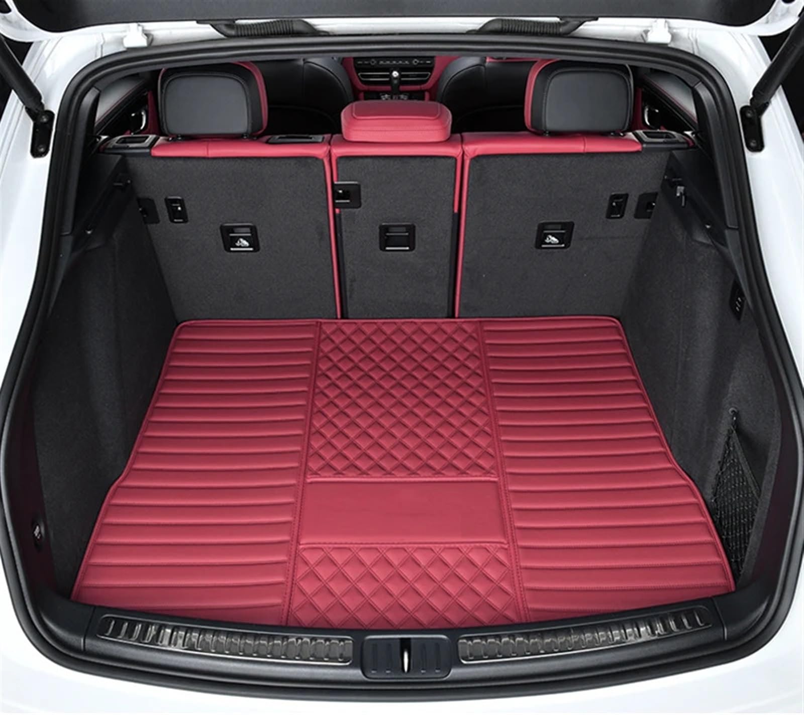 UEGVJIAS Kompatibel mit Cayenne 2009 2010 2011 2012 2013 2014 2015 2016 2017 Kofferraummatten Schutzschale Cargo Liner Vollständig umschlossenes Styling Heckklappenmatte(1,1 pcs) von UEGVJIAS