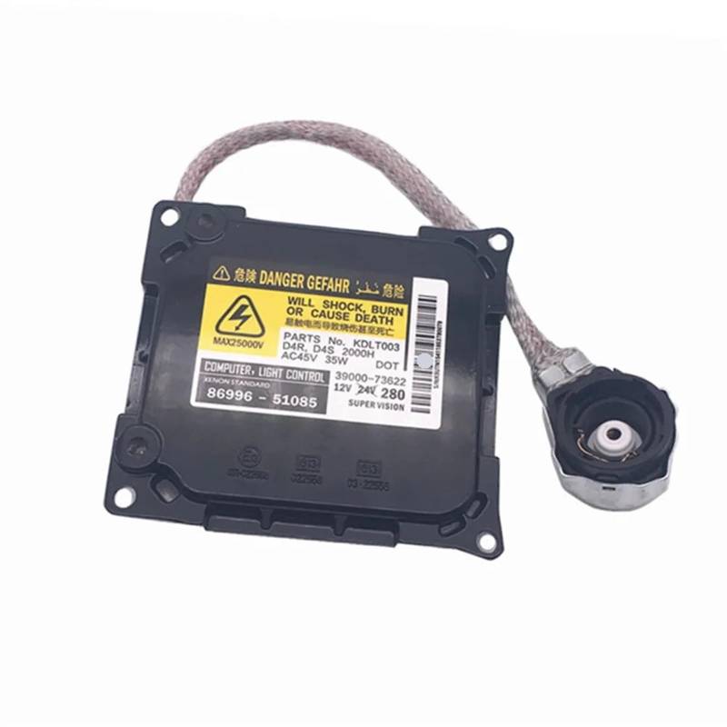 UEGVJIAS Kompatibel mit Lexus für GS460 2006–2011 DDLT003 KDLT003 86996–51085 D4S Scheinwerfer Xenon Ballast Control Unit mit Zünder und Birne Modul HID Kontrollmodul von UEGVJIAS