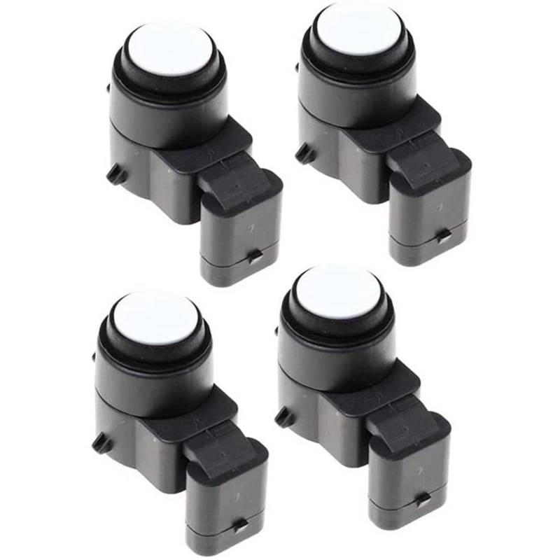 UEGVJIAS PDC-Sensor 1/4 Stück 66206935598 6935598 Kompatibel Mit 1ER E81 E87 E88 3ER E90 E92 E93 Für X1 E84 E89 Auto PDC Parksensor Radarsensor(White,4 pcs) von UEGVJIAS