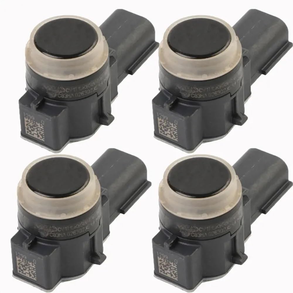 UEGVJIAS PDC-Sensor Kompatibel mit Ford Für Fiesta 2013 2014 2015 2016 2017 CV1T-15K859-ABW CV1T15K859ABW Auto PDC Einparkhilfe Sensor(4pcs Black) von UEGVJIAS