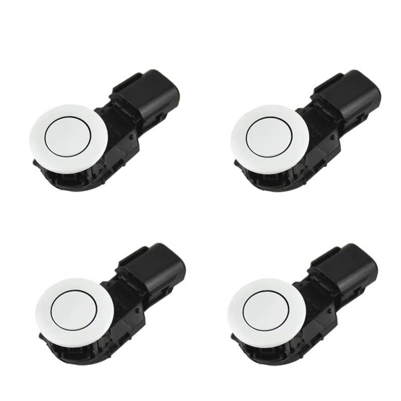 UEGVJIAS PDC-Sensor Kompatibel mit Toyota für Tundra 2014 2015 2016 2017 Auto PDC Parksensor Rückfahrsensor 89341-0R010 89341-42010(4pcs White) von UEGVJIAS