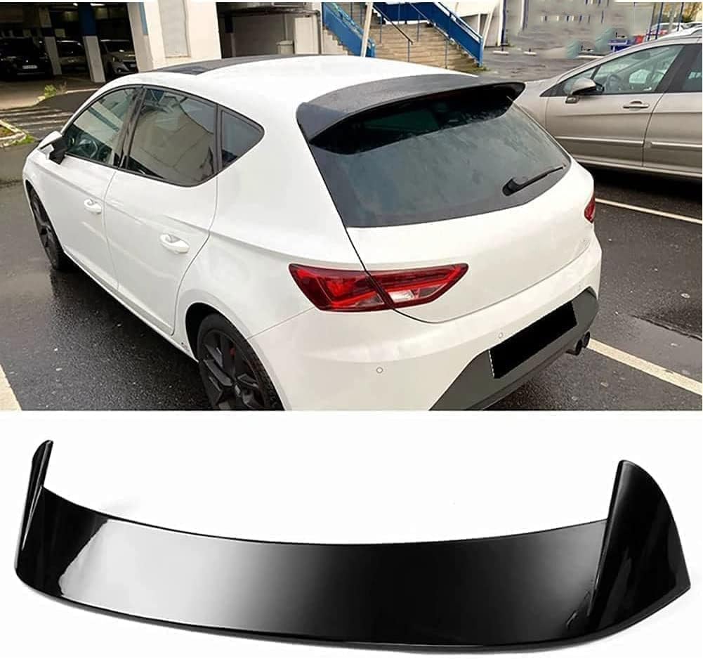 UEMATU Auto Heckspoiler für Seat Leon MK3 5F FR 2012-2020, Hinten Spoiler Spoilerlippe, Kratzfeste Kofferraum Heckspoiler Flügel Lippe Dachspoiler Heckflügel, Styling Zubehör von UEMATU