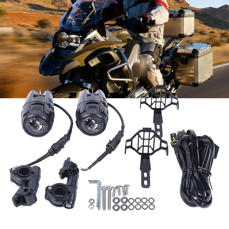 Motorrad Nebelleuchte Zusatzscheinwerfer Kompatibel,Motorrad Scheinwerfer Lauflicht mit BMW R1200GS F800GS Lauflicht LED Zusatzscheinwerfer Nebelscheinwerfer von UESUENYENS