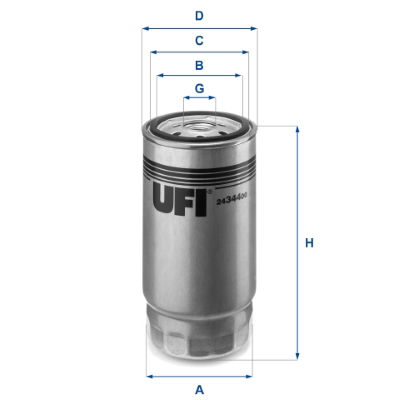 Kraftstofffilter UFI 24.344.00 von UFI