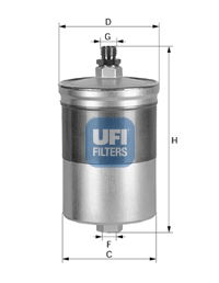 Kraftstofffilter UFI 31.563.00 von UFI