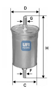 Kraftstofffilter UFI 31.848.00 von UFI