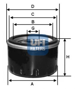 Ölfilter UFI 23.482.00 von UFI