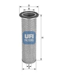 UFI 27.039.00 Luftfilter, 415mm Durchmesser x 412mm Höhe von UFI