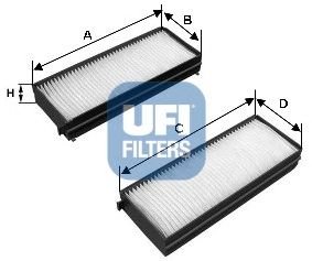 UFI 53.142.00 Filter, Innenraumluft von UFI