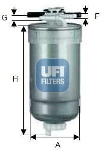 UFI Filters 55.427.00 Dieselfilter für Autos von UFI