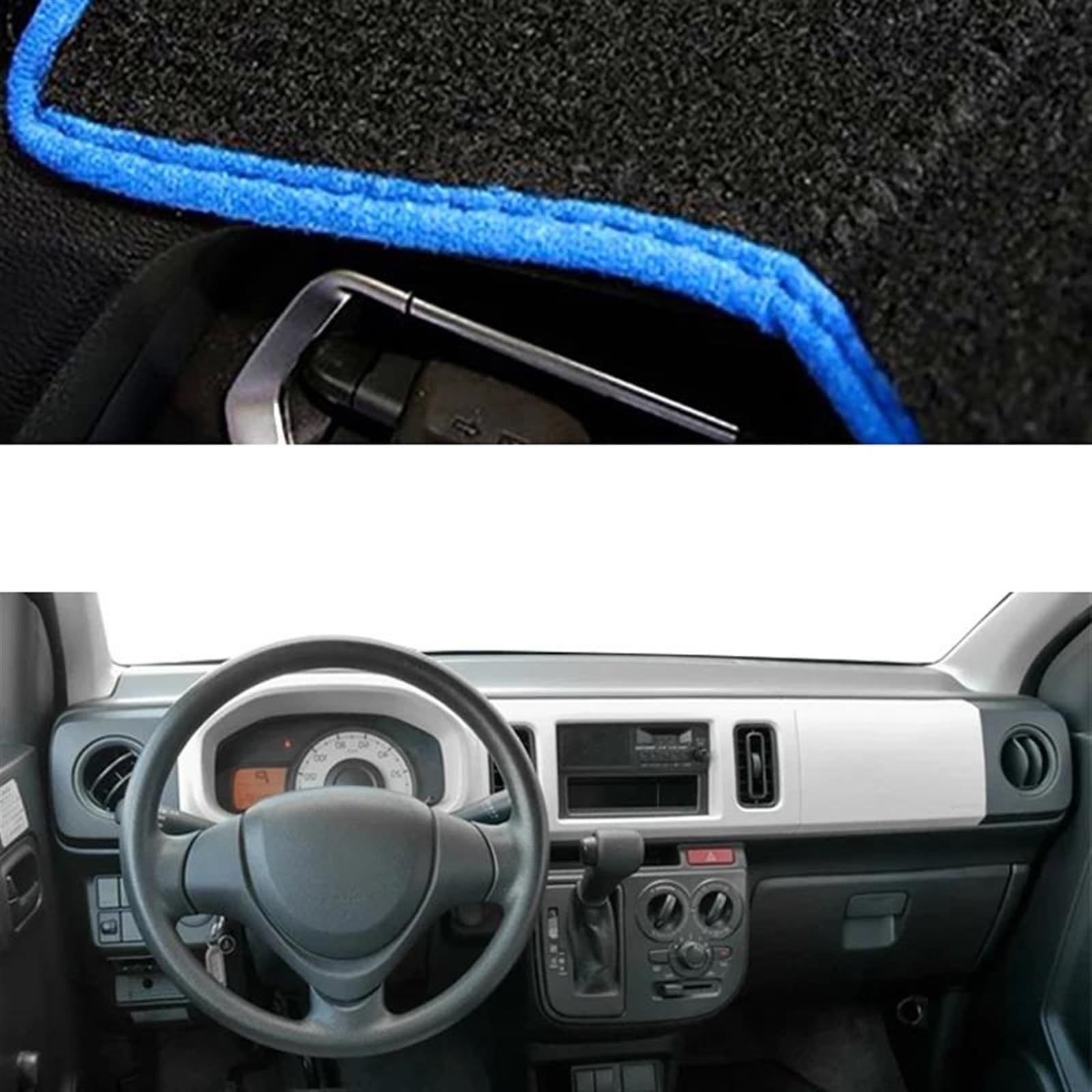 Auto Armaturenbrett Abdeckung Dash Matte Teppich Für Suzuki Für Alto 2019 2020 2021 2022 Anti-Sonnenschutz Auto Protector Teppich Armaturenbrett Abdeckung(Blue LHD) von UFITIDU