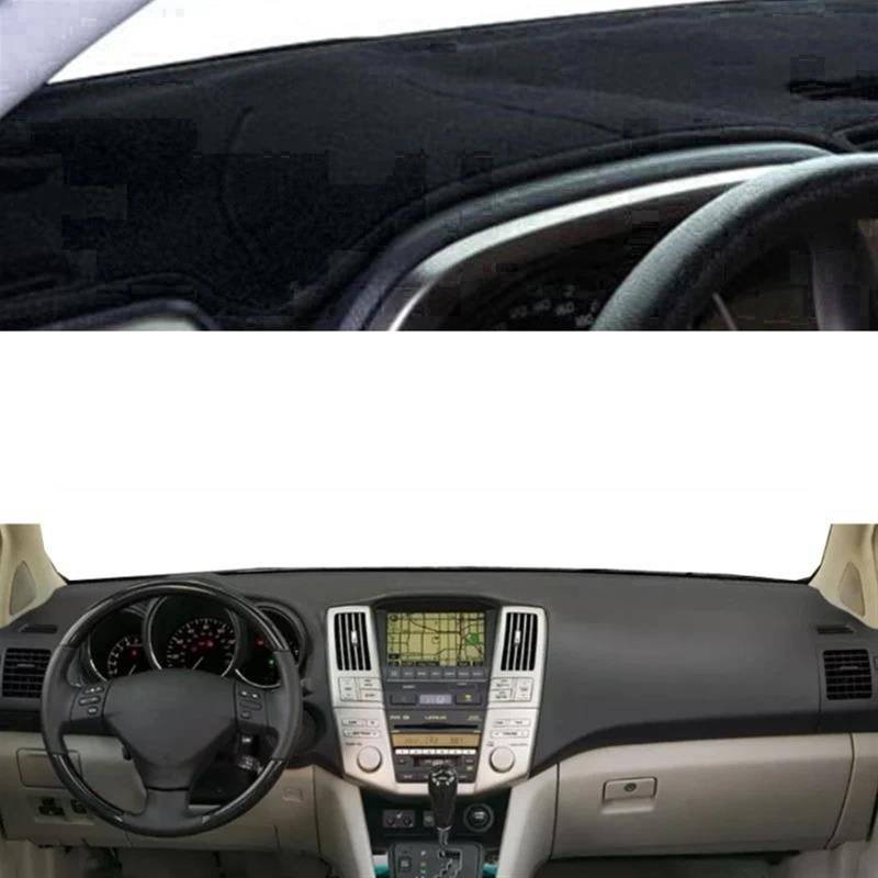 Auto Dashboard Abdeckung Für Lexus RX RX300 RX330 RX350 2004 2005 2006 2007 2008 2009 Ohne Audio Loch Sonnenschutz Dashmat Armaturenbrett Abdeckung(Black LHD) von UFITIDU