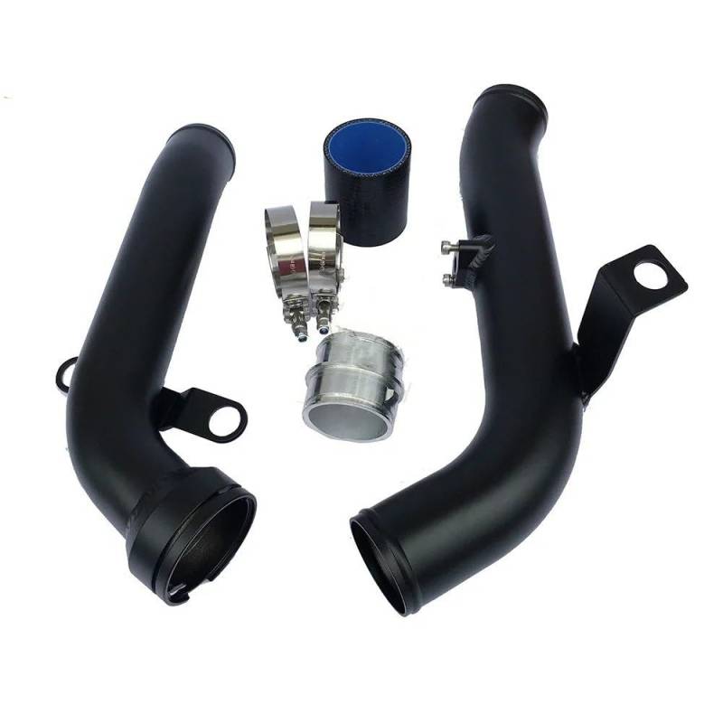 Auto Luftansaugschlauch Urbo-Auslassrohr-Konvertierungs-Boost-Rohr-Set, Schwarz, Für VW, Für Golf MK5/MK6/GT.I, Für Scirocco Lufteinl(MK5-TP Black) von UFITIDU