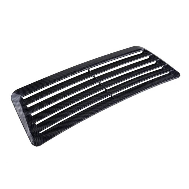 Auto Luftansaugschlauch Zubehör 1 Stücke Universal Auto Motorhaube Entlüftungsschaufel Motorhaube Lufteinlass Spoiler Grille Trim ABS Kotflügel Form Trim Dekorativ Lufteinl(Carbon Fiber Pattern) von UFITIDU