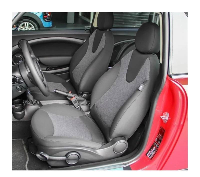 Auto Sitzbezug Für Mini Für Cooper R56 3 TÜR R55 Für CLUBMAN R57 CABRIO 2015 2014 2013 2012 2011 2010 2009 2008 Auto Sitzbezüge Schutz Kissen Pad Auto Schonbezüge(Full set,BLACK ORANGE_LOW VERSION) von UFITIDU