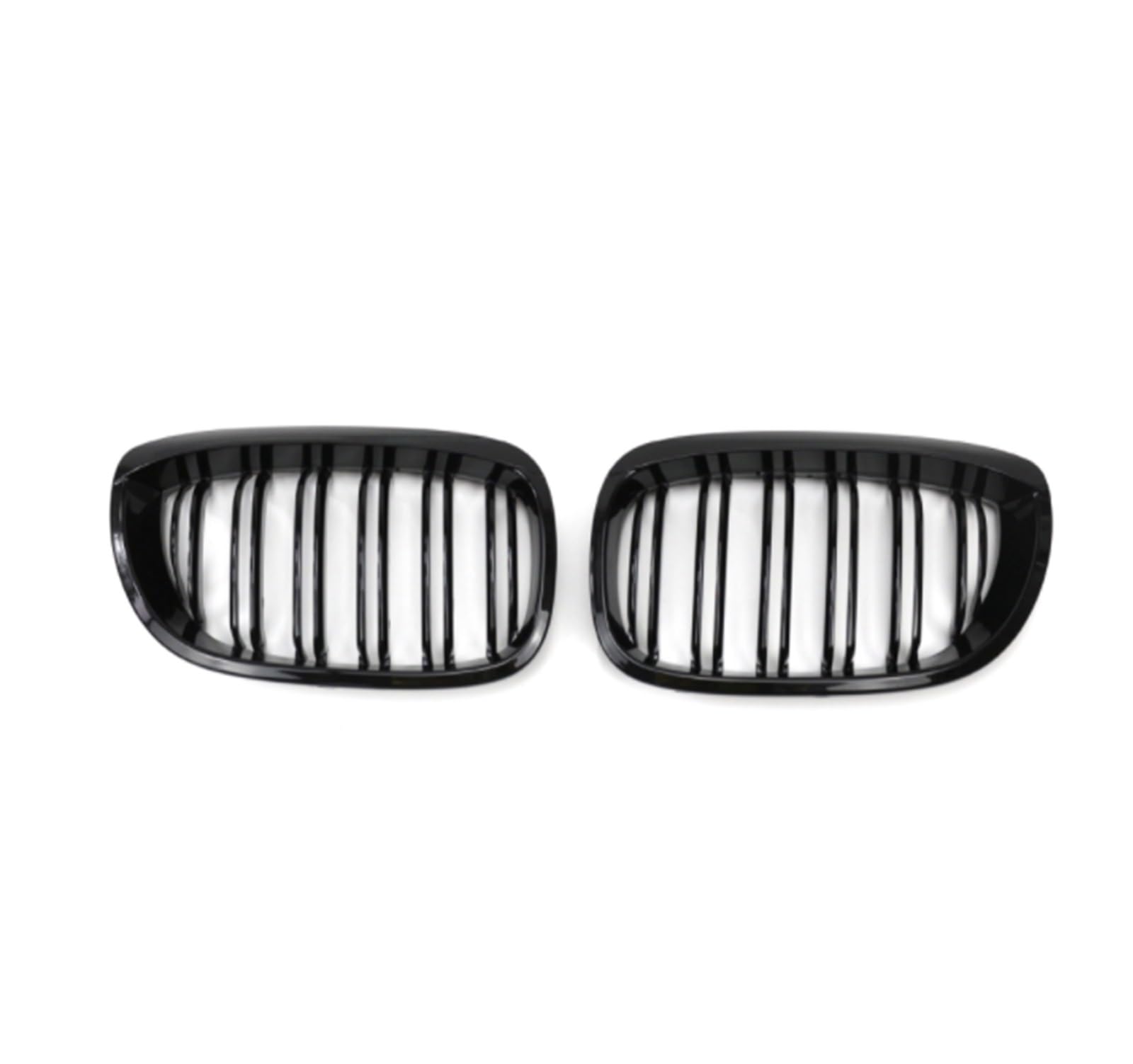 Front Kühlergrille 1 Paar Für 3er E46 2002 2003 2004 Frontgrills 2/4 Türen Schwarz Glänzend Nierengrill Ersatz Racing Frontstoßstangengitter Frontgrill(2 Doors Double) von UFITIDU