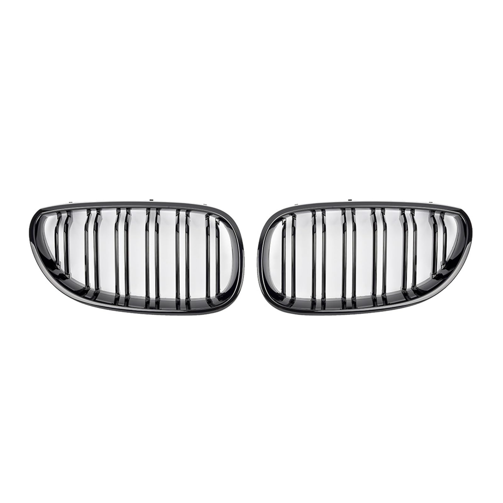 Front Kühlergrille Für 5 Series E60 M5 E61 520i 545i 550i 535i 2003-2009 Frontstoßstange Nierengrill Grill Haubennetz Doppellinie Refit Body Kit Frontgrill(Glossy Black) von UFITIDU