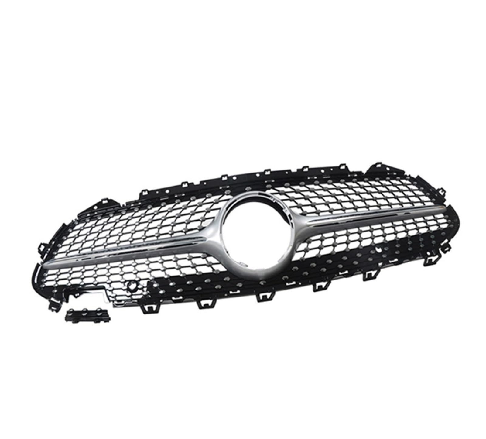 Front Kühlergrille Für Benz Für CLS-Klasse W257 C257 2019 2020 2021 2022 Autozubehör Kühlergrill Mittelnetz Grills Montagerahmenabdeckung Frontgrill(CLS 19-22 Silver B) von UFITIDU