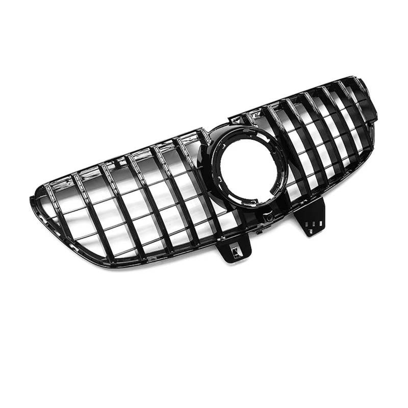 Front Kühlergrille Für Benz V-Klasse W447 V260 V250 V220 2020 2021 2022 2023 Kühlergrill Frontschürze Racing GT Grill Tuning Zubehör Frontgrill(Schwarz) von UFITIDU