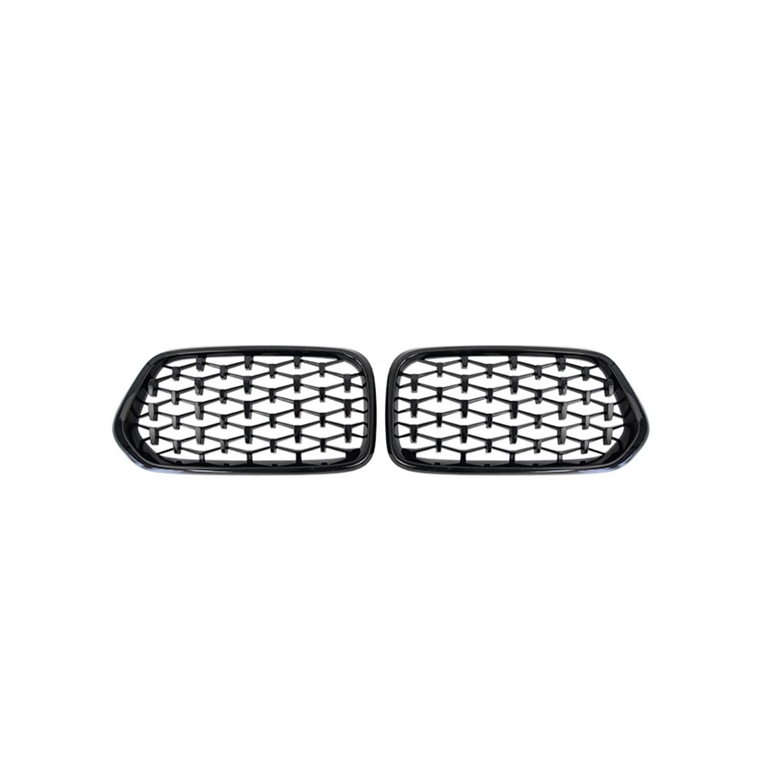 Front Kühlergrille Für X2 F39 2018 2019 2020 2021 Diamant Front Nieren Gitter Nieren Grill Ersatz Meteor Stil ABS Kunststoff Frontgrill(Schwarz) von UFITIDU