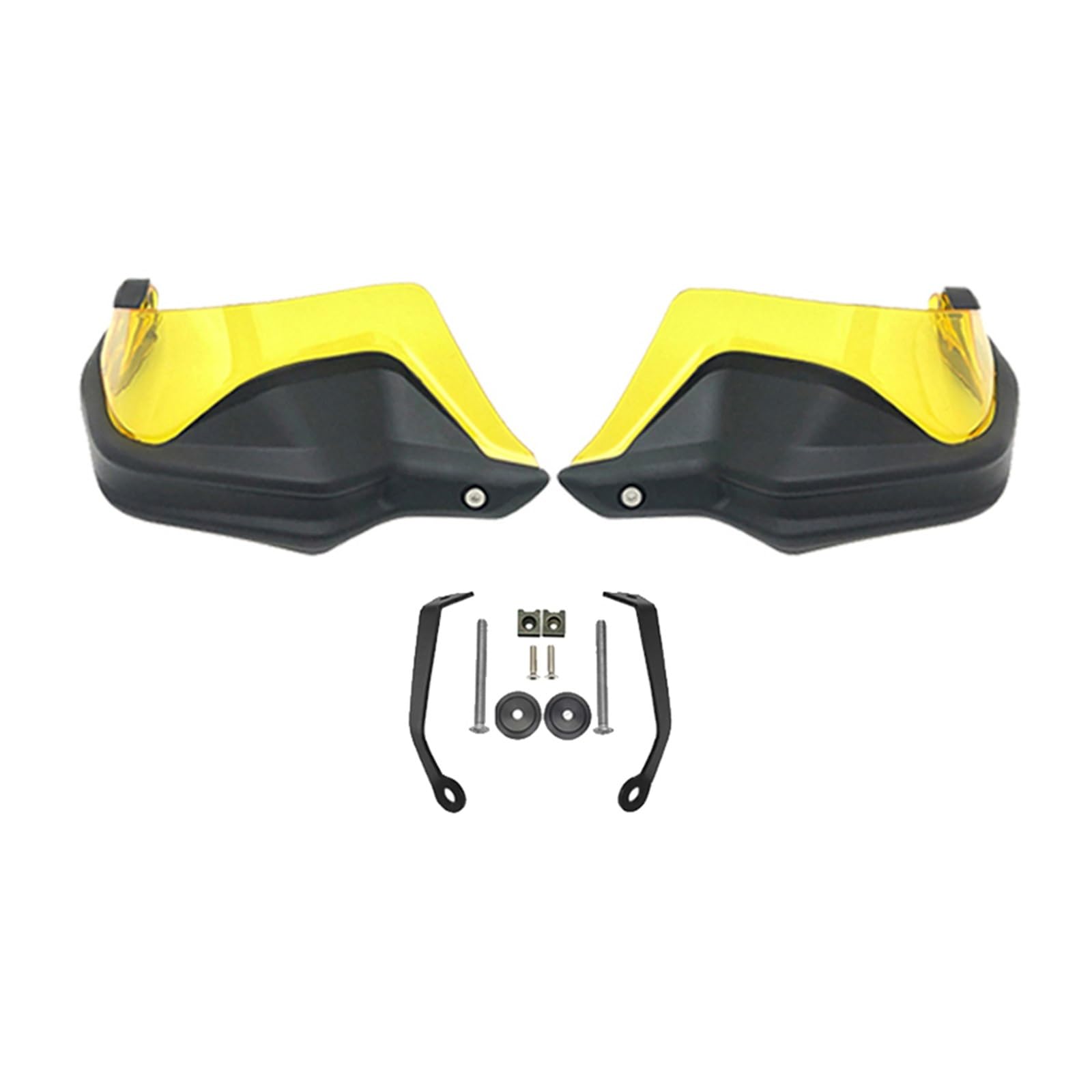 Handprotektoren 500DS 650DS Windabweiser Schild Handprotektoren Handprotektoren Guards Fit Für VOGE 650 DS 500 DS 500R 300DS Motorrad Handschützer(Black Yellow Set) von UFITIDU