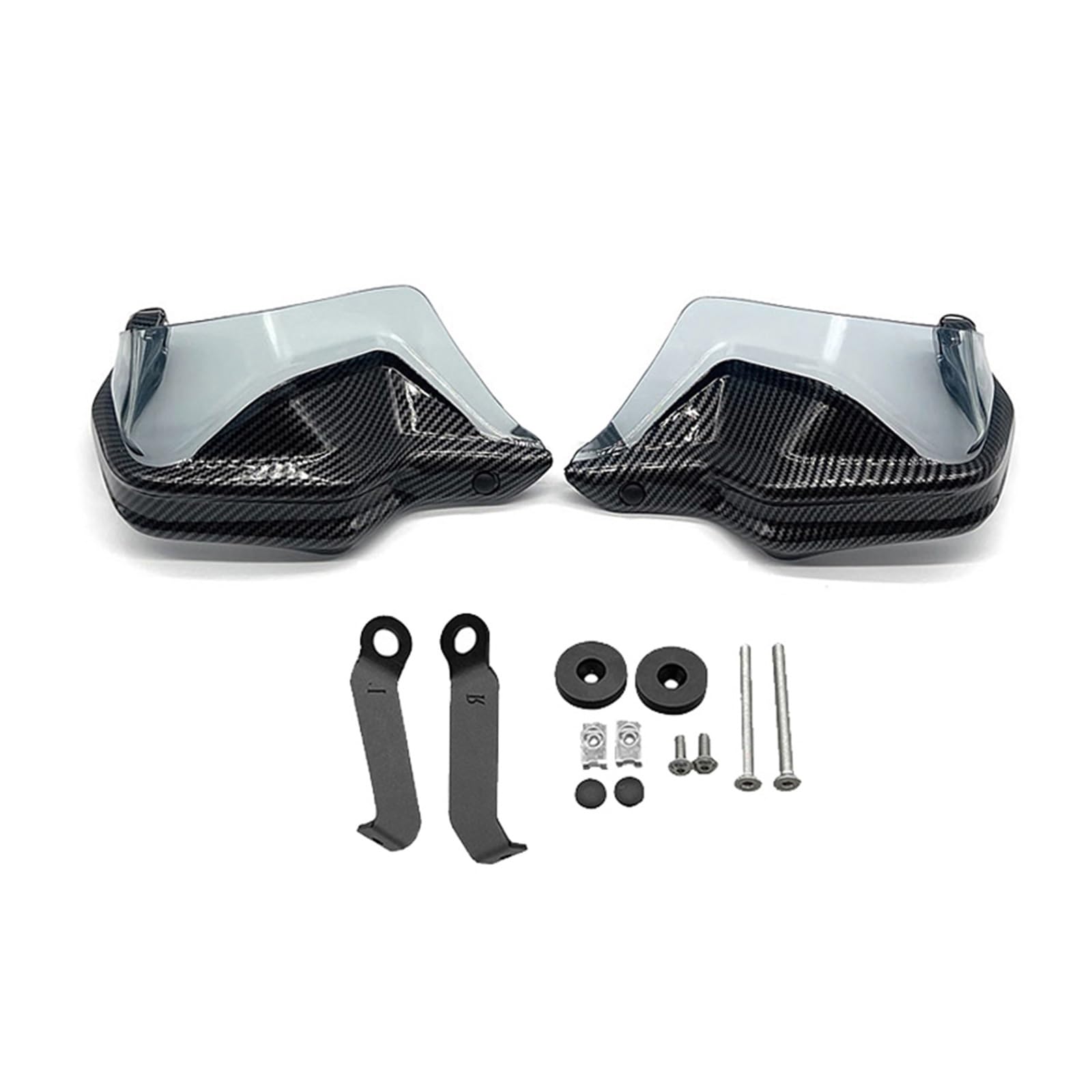 Handprotektoren Motorrad Handschutz Handschutz Windschutz Handschützer Abdeckung Für CB500X CB 500X C B500 X NC750X NC 750 X 2013-2021 Handschützer(Carbon Smoke-1Set) von UFITIDU