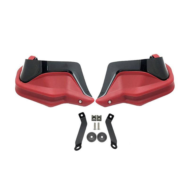 Handprotektoren Passend Für NC750X DCT NC750S NC700X NC 750 X 2013-2023 Motorrad-Handprotektoren Schildwachen Windschutzscheibe Handwindschutz Handschützer(Red Black Set) von UFITIDU