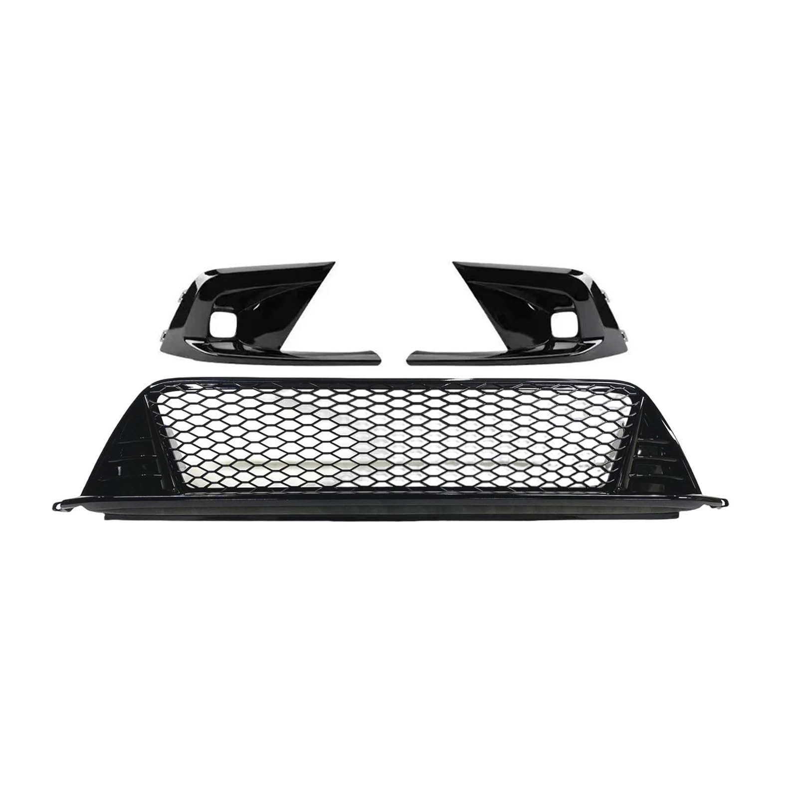 Kühlergrill Für Civic 11. Generation 2022 2023 2024 Auto-Frontstoßstange Auto-Kit Frontstoßstangengrill Mesh Unterer Grill Frontgrill(A and B) von UFITIDU