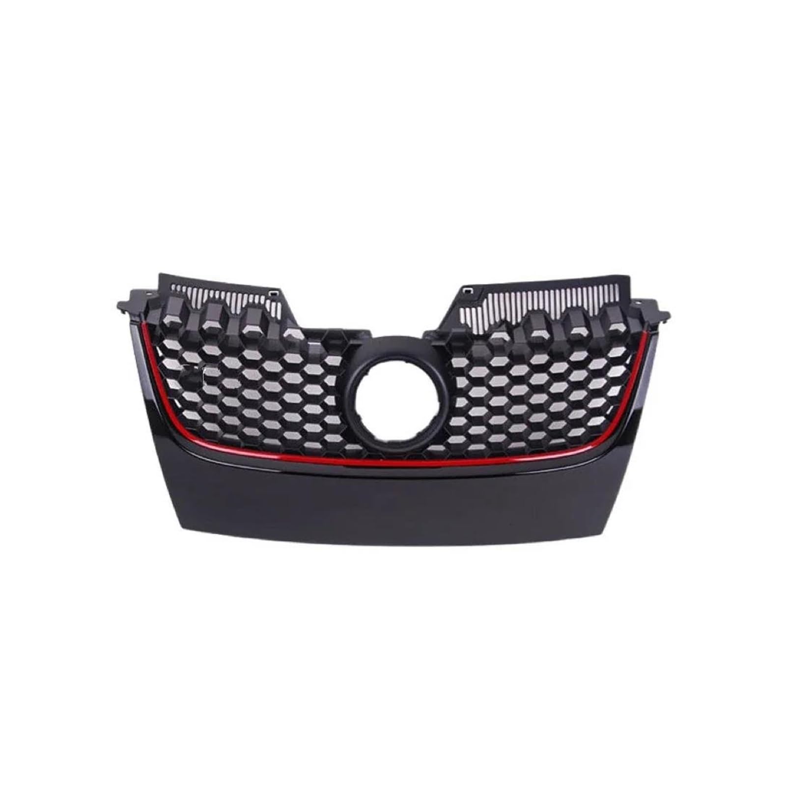 Kühlergrill Für VW Für Golf 5 MK5 V Für GTI 2006-2009 Fahrzeugbeschläge Rostfreier Frontstoßstangengrill Ersatz Lufteinlassgrill Stoßstangengrill Frontgrill(Rot) von UFITIDU