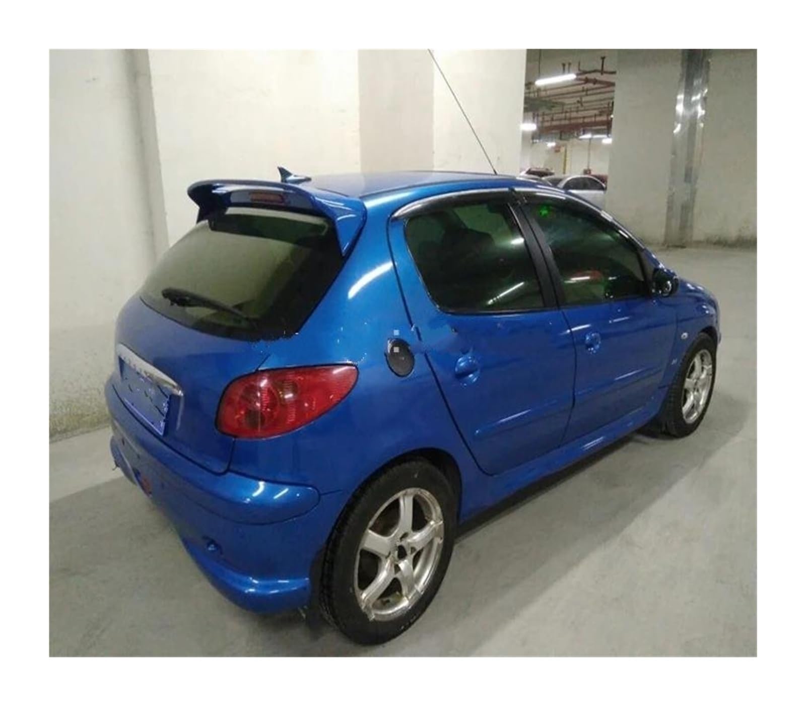 UFITIDU Spoiler Flügel Heckspoiler ABS Kunststoff Silber für Peugeot 206 207 2008 2009 2010 2011 von UFITIDU