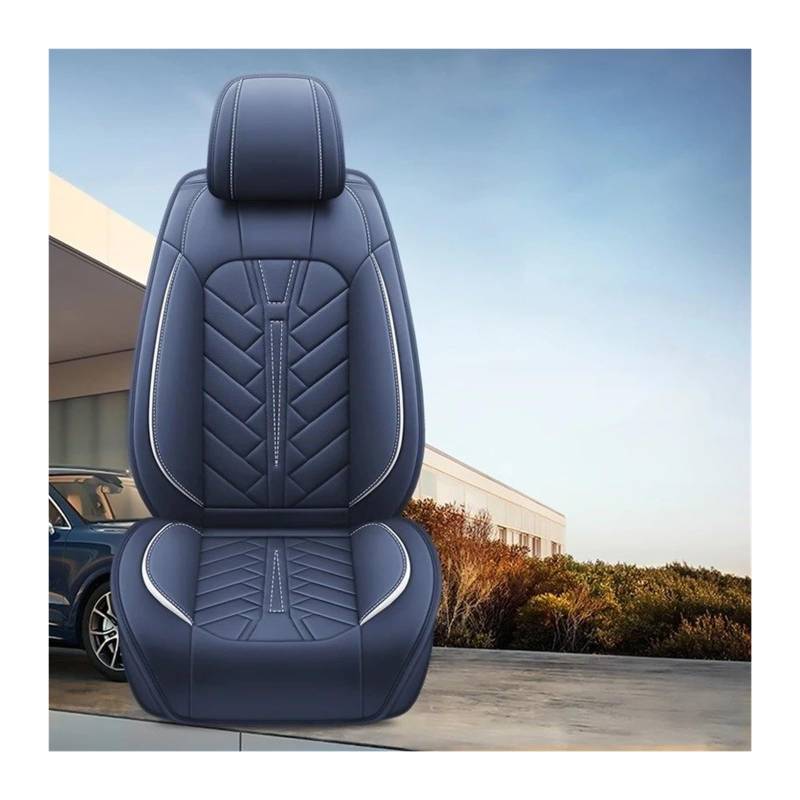 UFITIDU Auto Sitzbezug Autositzbezüge 1 Sitz Für Benz Universal Leder Autozubehör Innenausstattung Auto Schonbezüge(Gemstone Blue) von UFITIDU