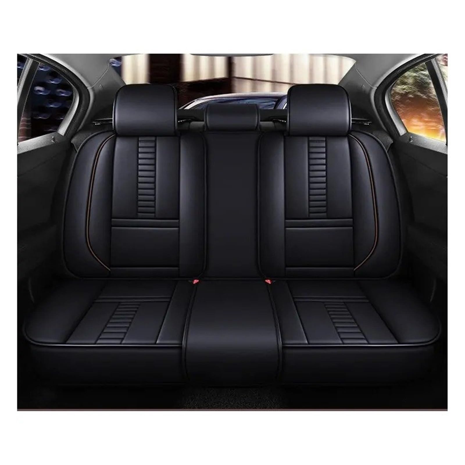 UFITIDU Auto Sitzbezug Autositzbezug Für Jeep Alle Automodelle Für Kompass Für Grand Für Cherokee Für Commander Für Wrangler JK Autozubehör Innendetails Universell Auto Schonbezüge(Back seat cover5) von UFITIDU