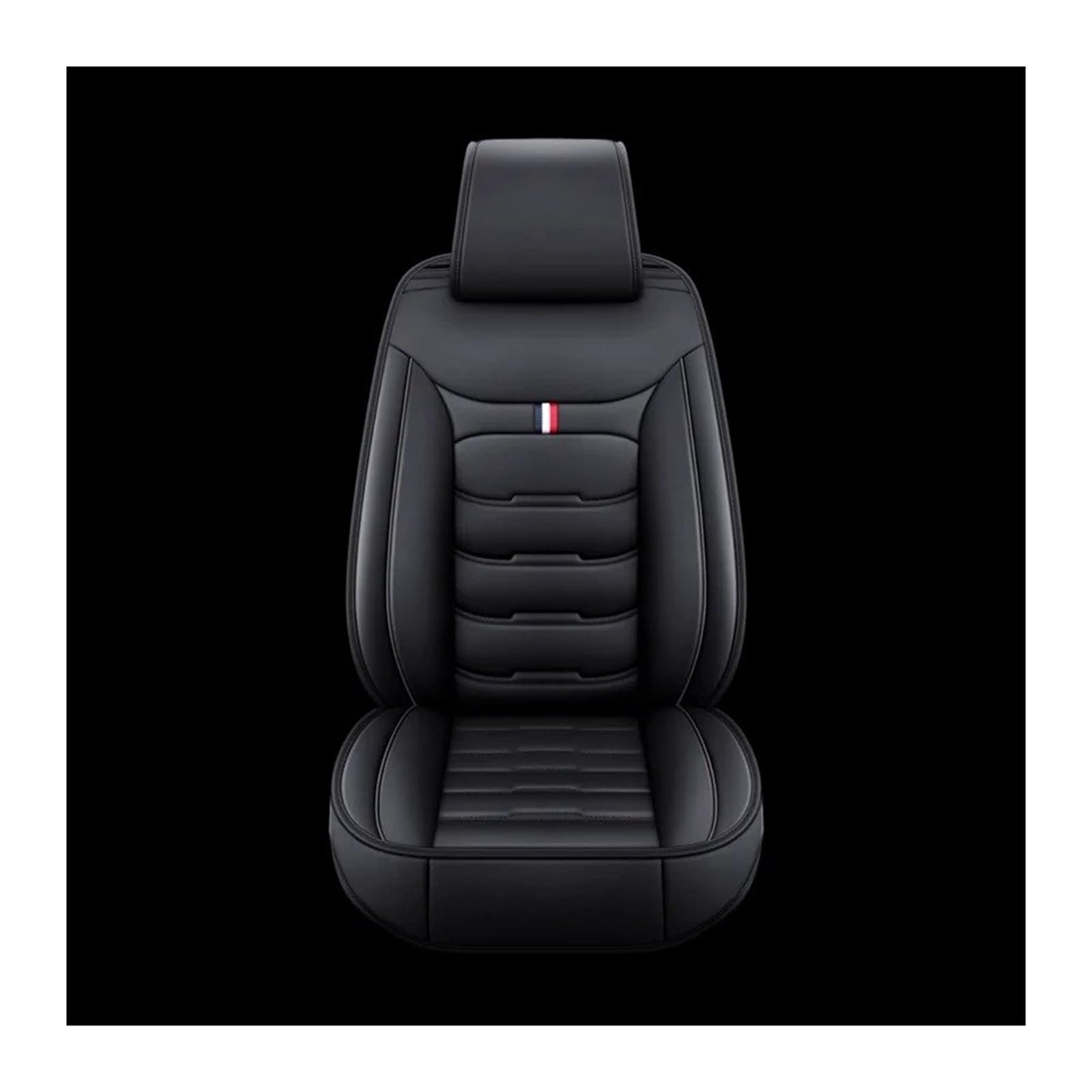 UFITIDU Auto Sitzbezug Autozubehör Für Alle Modelle Für Captur Für Logan Für Kadjar Trafic Für Scenic Armlehne Megane Leder-Autositzbezug Auto Schonbezüge(1 seat Black) von UFITIDU