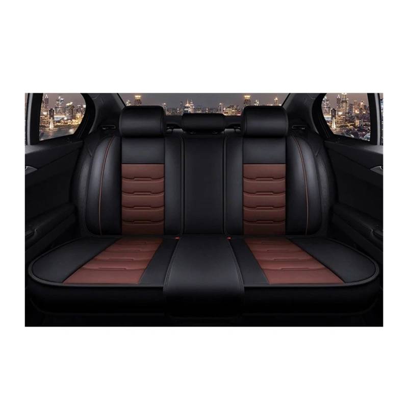 UFITIDU Auto Sitzbezug Autozubehör Für Alle Modelle Für Captur Für Logan Für Kadjar Trafic Für Scenic Armlehne Megane Leder-Autositzbezug Auto Schonbezüge(Rear seat Cover 3) von UFITIDU