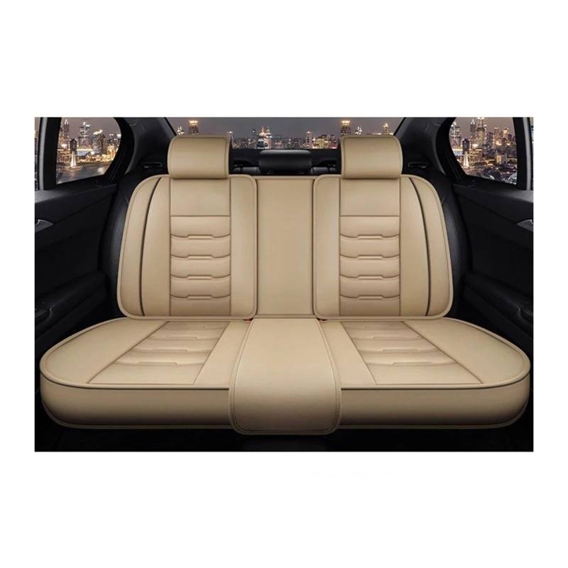 UFITIDU Auto Sitzbezug Autozubehör Für Alle Modelle Für Captur Für Logan Für Kadjar Trafic Für Scenic Armlehne Megane Leder-Autositzbezug Auto Schonbezüge(Rear seat Cover 5) von UFITIDU