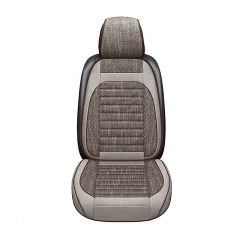 UFITIDU Auto Sitzbezug Four Seasons Universal-Autositzkissen, Autofront, Autoform, Innenzubehör, Sitzbezug, Autositzkissen, Autositzschutz Auto Schonbezüge(Beige 1 Pcs2) von UFITIDU