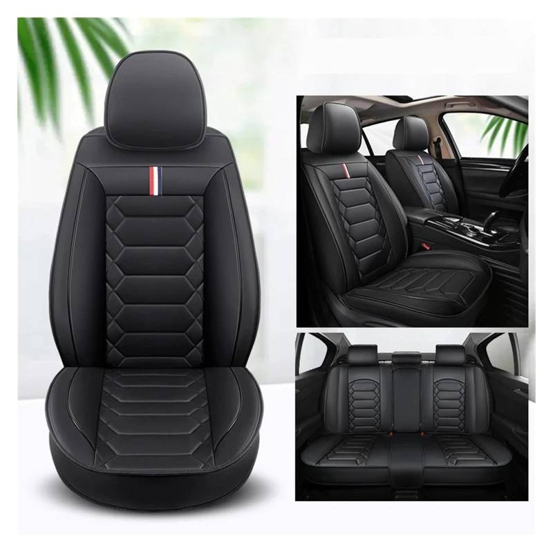 UFITIDU Auto Sitzbezug Für Borgward Alle Modell BX7 BX5 Auto Styling Auto Zubehör Sitz Auto Zubehör Universal Leder Auto Sitzbezug Auto Schonbezüge(Schwarz) von UFITIDU