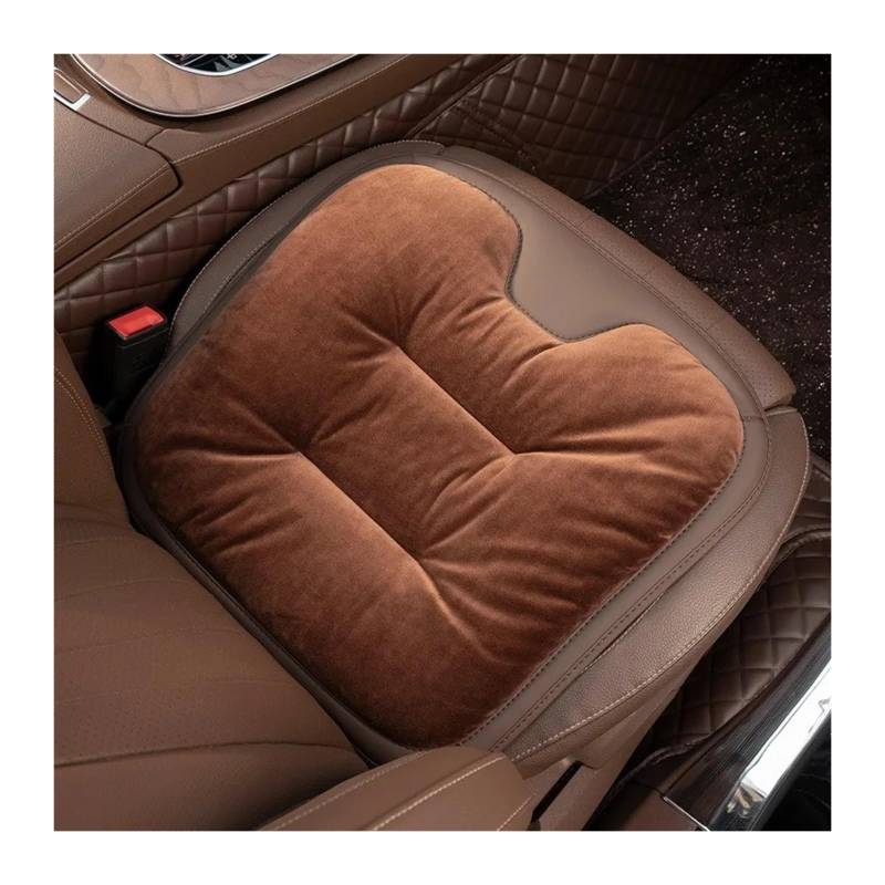 UFITIDU Auto Sitzbezug Für E36 E60 E90 Für X2 Für X1 Für X3 Für X5 E46 E39 E70 Für M3 Flanell Auto Sitzkissen Winter Warme Anti Slip Hinten Sitz Weiche Pad Auto Schonbezüge(1PC Coffee) von UFITIDU