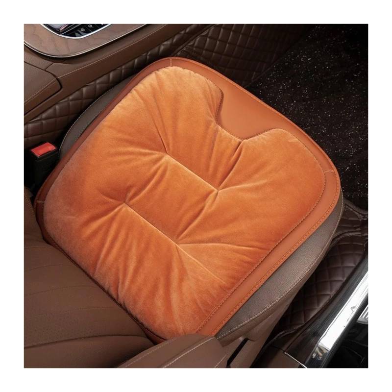 UFITIDU Auto Sitzbezug Für E36 E60 E90 Für X2 Für X1 Für X3 Für X5 E46 E39 E70 Für M3 Flanell Auto Sitzkissen Winter Warme Anti Slip Hinten Sitz Weiche Pad Auto Schonbezüge(1PC Orange) von UFITIDU