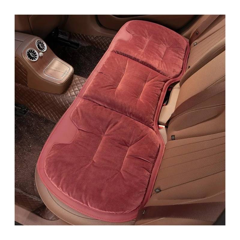 UFITIDU Auto Sitzbezug Für E36 E60 E90 Für X2 Für X1 Für X3 Für X5 E46 E39 E70 Für M3 Flanell Auto Sitzkissen Winter Warme Anti Slip Hinten Sitz Weiche Pad Auto Schonbezüge(1PC Red H) von UFITIDU