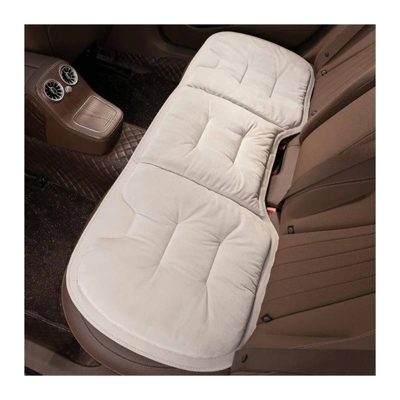 UFITIDU Auto Sitzbezug Für E36 E60 E90 Für X2 Für X1 Für X3 Für X5 E46 E39 E70 Für M3 Flanell Auto Sitzkissen Winter Warme Anti Slip Hinten Sitz Weiche Pad Auto Schonbezüge(1PCBeige H) von UFITIDU