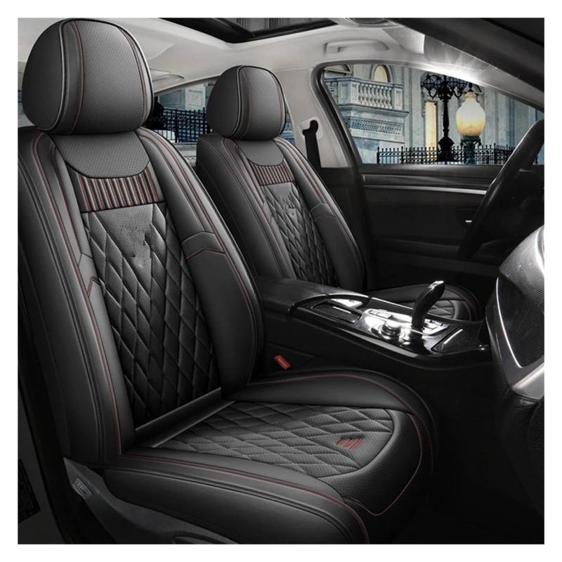 UFITIDU Auto Sitzbezug Für Jeep Für Cherokee WK2 WJ 2004 2014 Für Patriot Für Wrangler Für Kompass 2007 2019 Für Renegade Für Grand Innen Leder Auto Sitz Abdeckung Auto Schonbezüge(Black Front) von UFITIDU